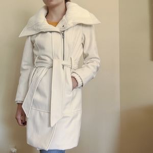Express Cream wool winter jacket